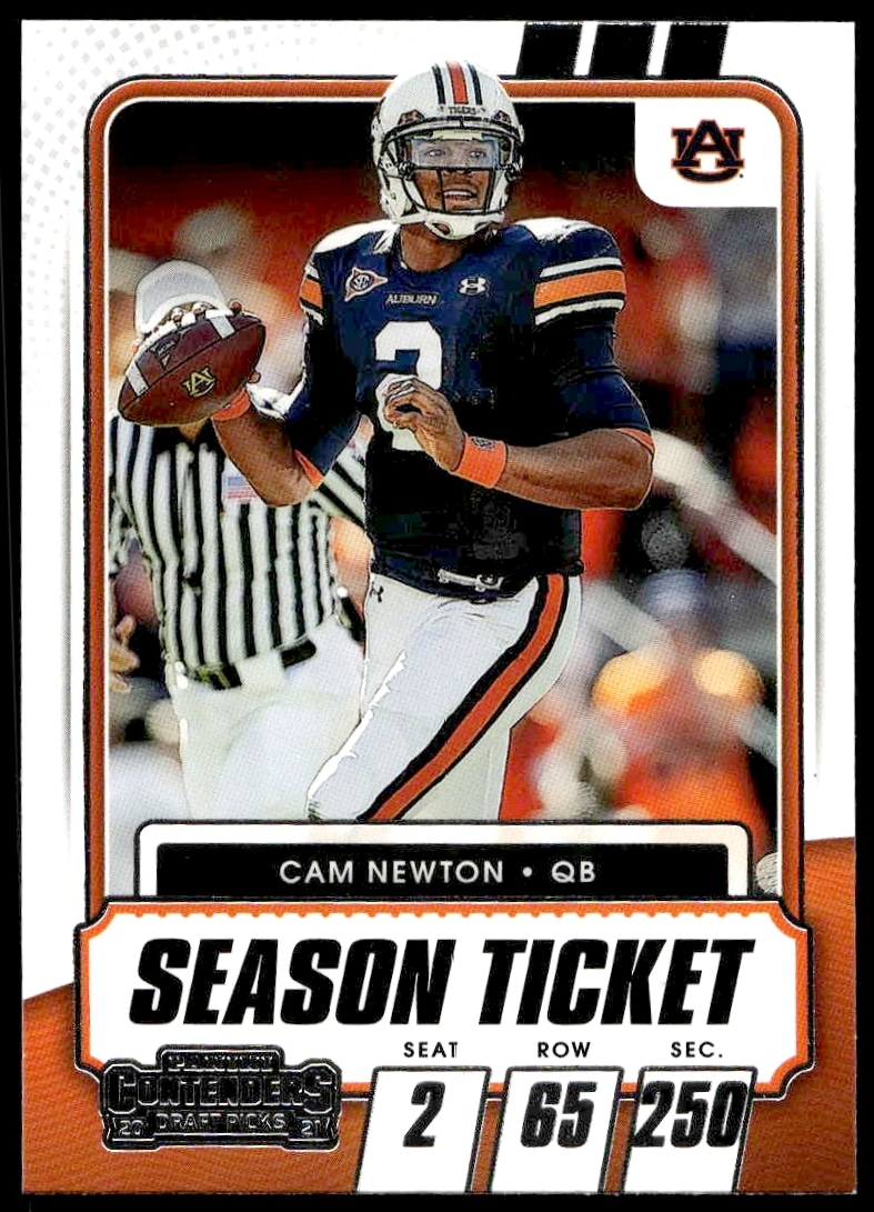 2021 Panini Contenders Draft Picks Cam Newton #23 (Front)