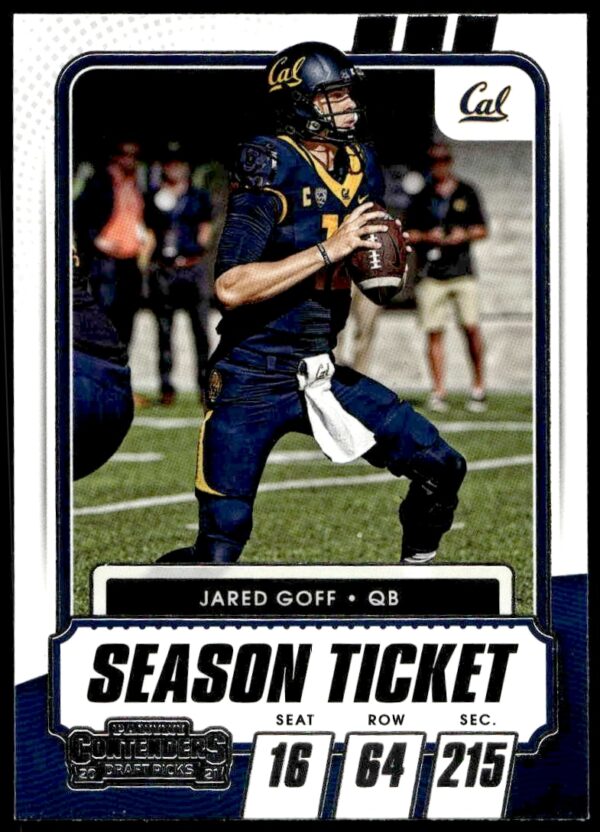 2021 Panini Contenders Draft Picks Jared Goff #7 (Front)