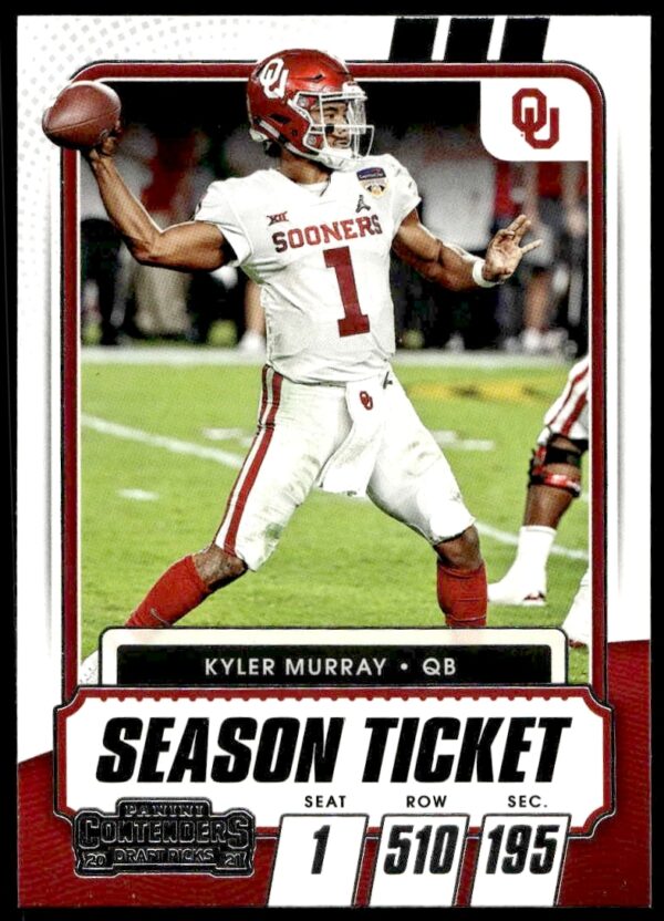 2021 Panini Contenders Draft Picks Kyler Murray #15 (Front)