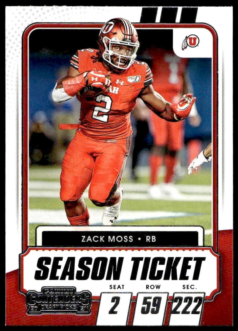 2021 Panini Contenders Draft Picks Zack Moss #69 (Front)