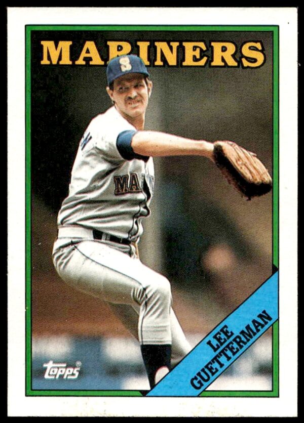 1988 Topps Lee Guetterman baseball card showcasing Yankees pitcher in classic uniform, card #656.