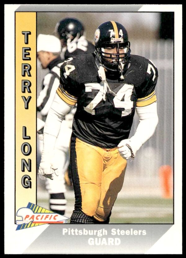Terry Long 1991 Pacific baseball card #436 featuring action pose in team uniform.