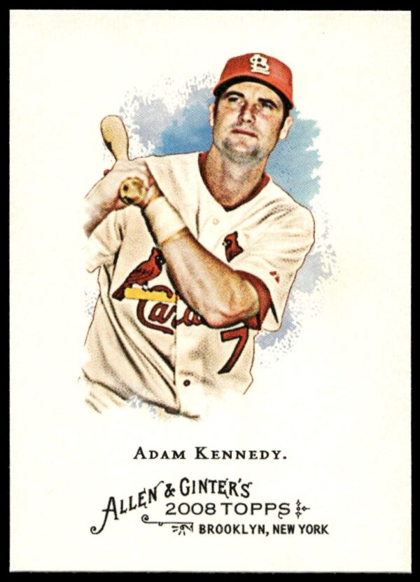Adam Kennedy 2008 Allen & Ginter Card #326, Los Angeles Angels, Vintage Design