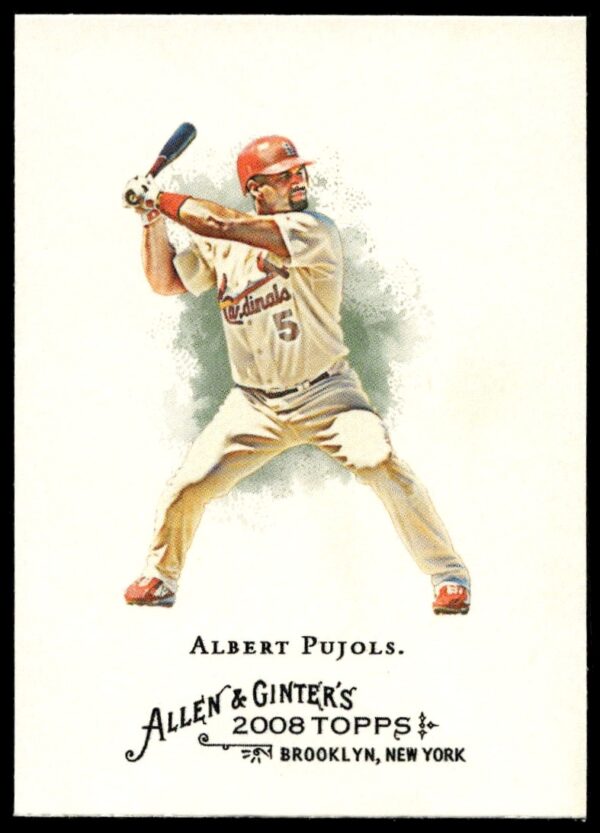 2008 Topps Allen & Ginter Albert Pujols #50 (Front)