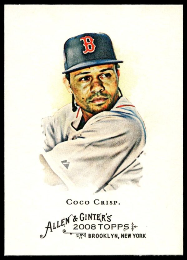 2008 Coco Crisp Allen & Ginter Card #333 Front, featuring vintage design and team uniform.