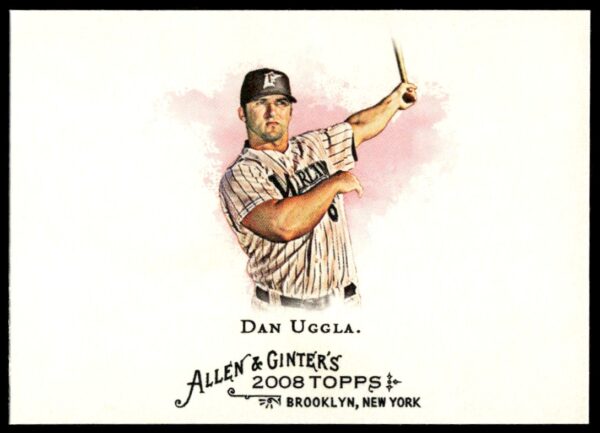 Dan Uggla 2008 Topps Allen & Ginter Baseball Card #111 Artwork