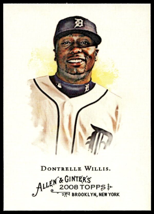Dontrelle Willis 2008 Topps Allen & Ginter Card #277 with Detroit Tigers uniform.