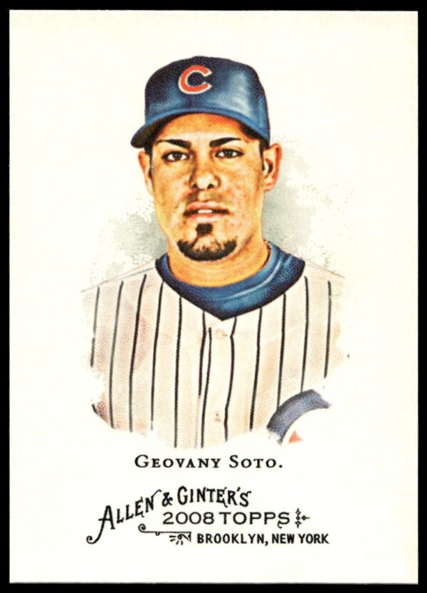 Geovany Soto 2008 Topps Allen & Ginter Card #118, Chicago Cubs, vintage design.