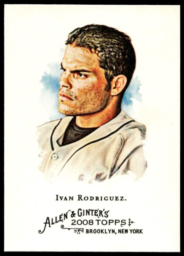 Ivan Rodriguez 2008 Topps Allen & Ginter Card #78, vintage baseball card design.
