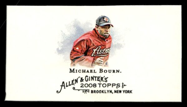 2008 Topps Allen & Ginter Michael Bourn Mini Card #310 Front View