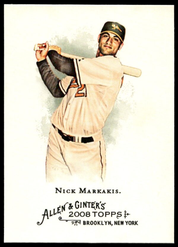 Nick Markakis 2008 Topps Allen & Ginter baseball card #275 front image.