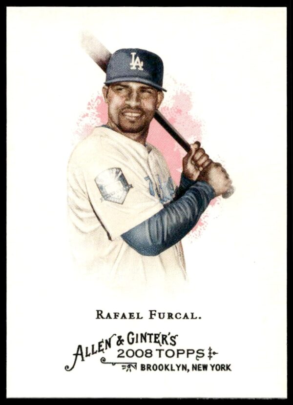 2008 vintage-style Rafael Furcal baseball card, Topps Allen & Ginter, #299.