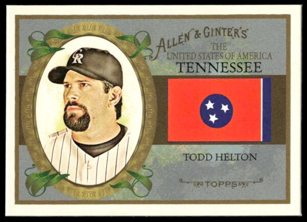 2008 Topps Allen & Ginter Todd Helton #US42 featuring vintage-style baseball card design.