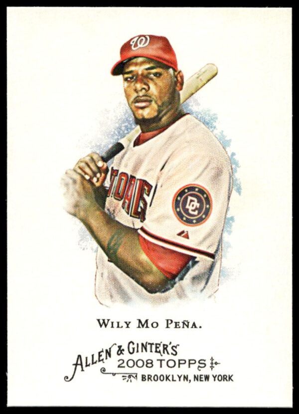 2008 Topps Allen & Ginter Wily Mo Pena baseball card, number 321, front view.