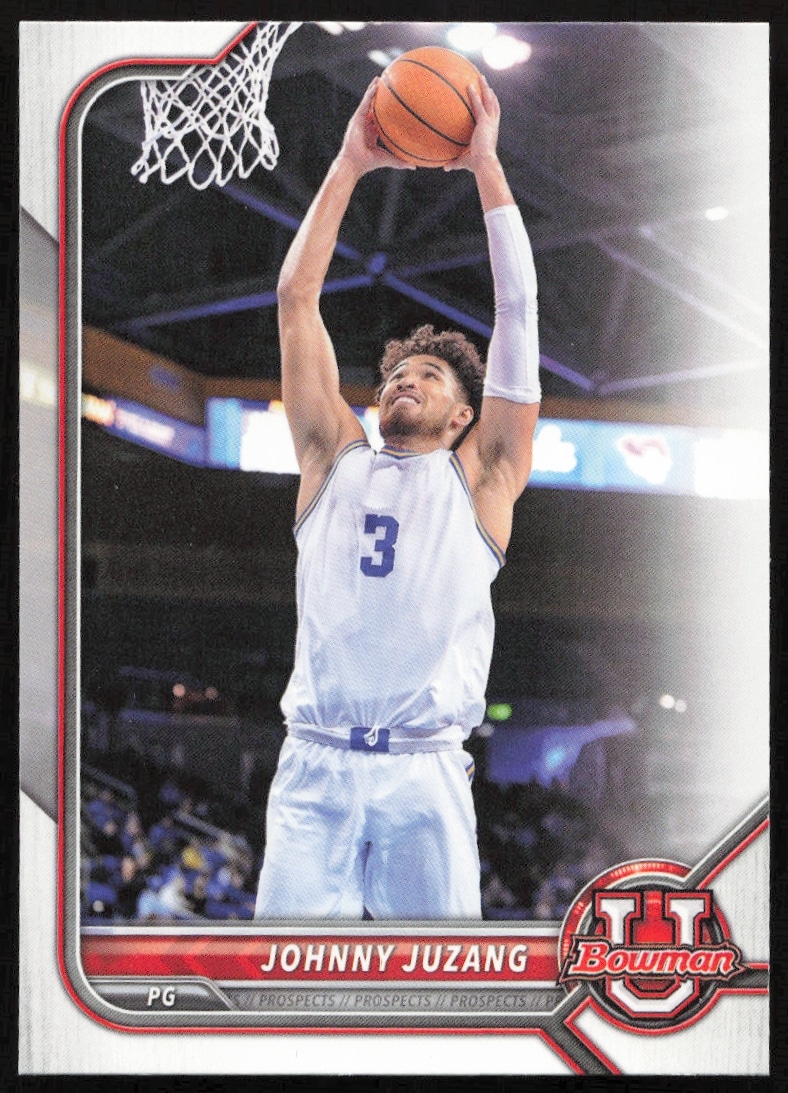 Johnny Juzang Bowman University Card #97, 2021, Basketball Action, Front View.