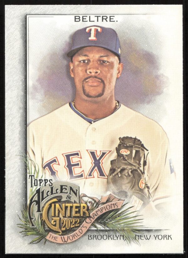 Adrian Beltre 2022 Topps Allen & Ginter Card #61, front view, vibrant design.