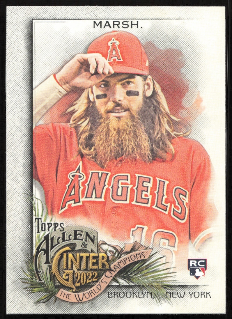 Brandon Marsh 2022 Topps Allen & Ginter Card #173 Front - Vintage Style Baseball Collectible