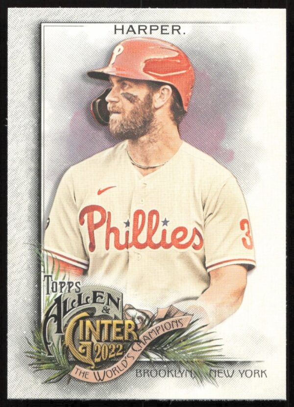 Bryce Harper 2022 Topps Allen & Ginter Card #16 Front View - Collectible Portrait.
