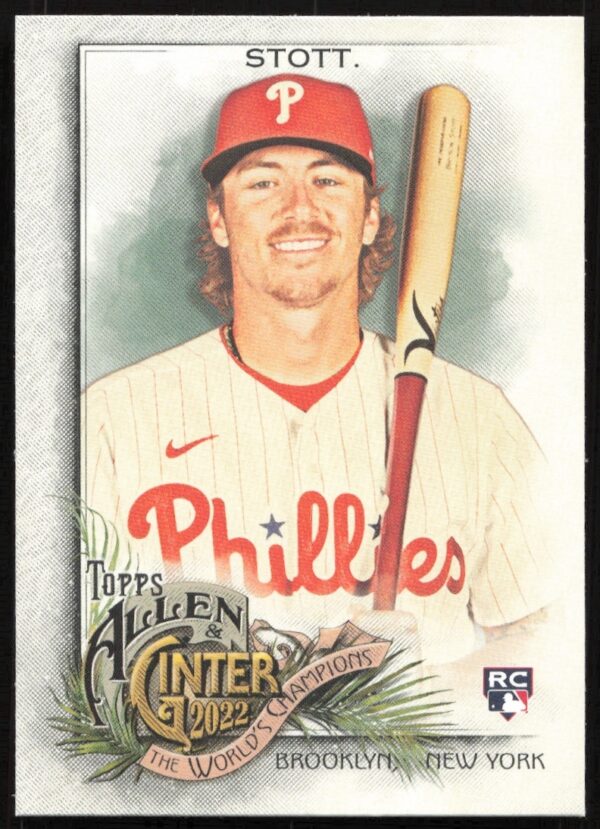 Bryson Stott 2022 Topps Allen & Ginter Card #263 featuring Philadelphia Phillies player.