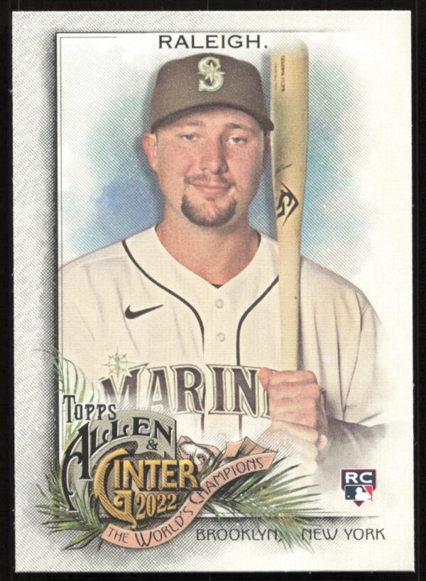 Cal Raleigh 2022 Topps Allen & Ginter card #178 featuring front portrait.