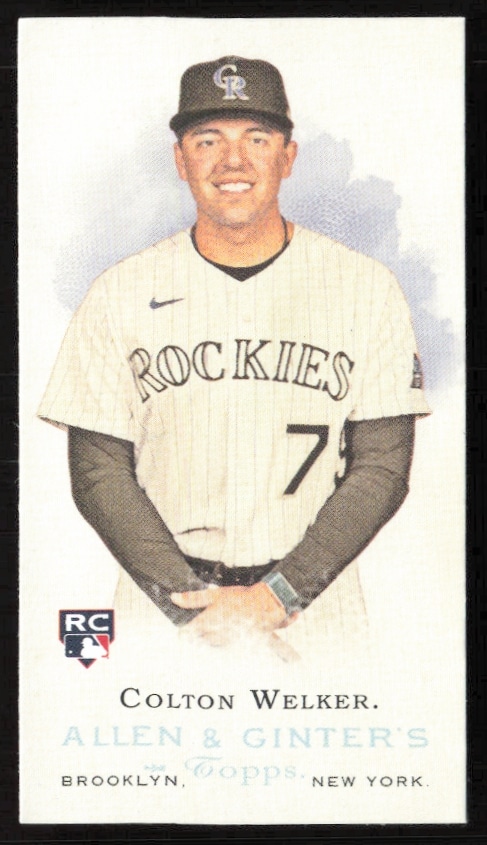 Colton Welker 2022 Allen & Ginter Mini Card Front RDV-7 Baseball Collectible.