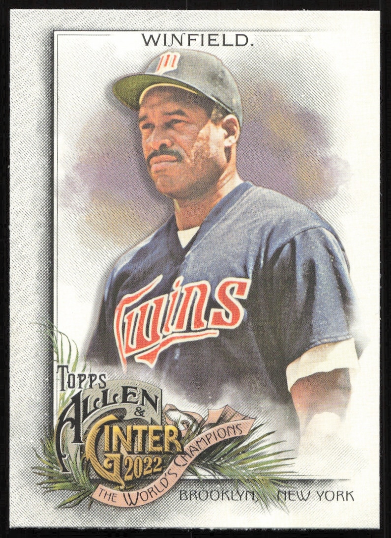 2022 Topps Allen & Ginter Dave Winfield card #136 front view.