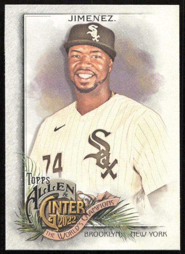 Eloy Jimenez 2022 Topps Allen & Ginter Card #75 showcases his confident stance in team uniform.