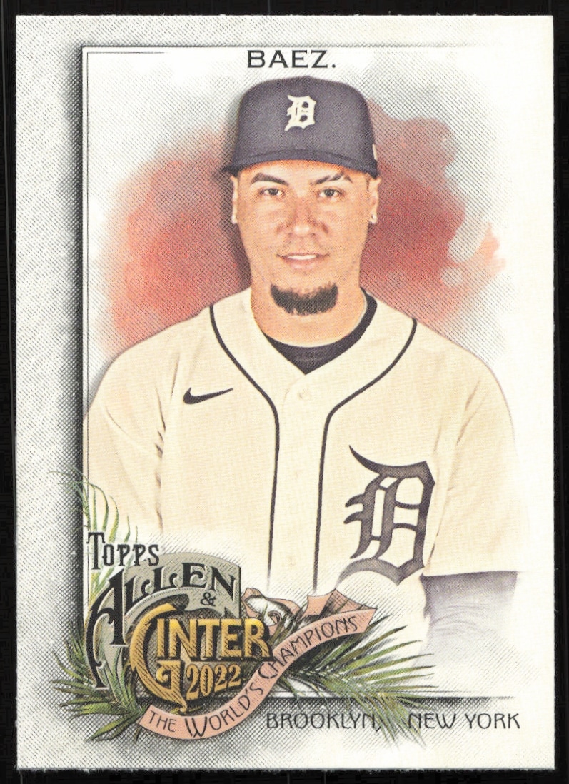Javier Baez 2022 Topps Allen & Ginter baseball card #90, sports collectible.