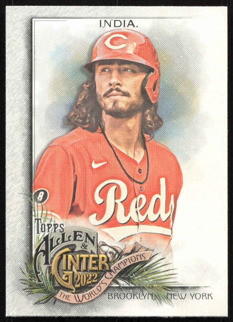 Jonathan India on 2022 Topps Allen & Ginter baseball card #182, front view.