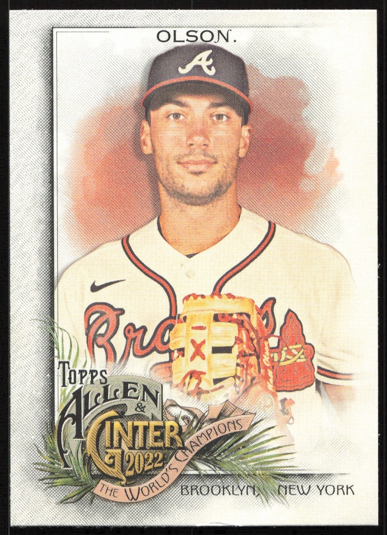 Matt Olson 2022 Topps Allen & Ginter Card #57 Front with Decorative Border.