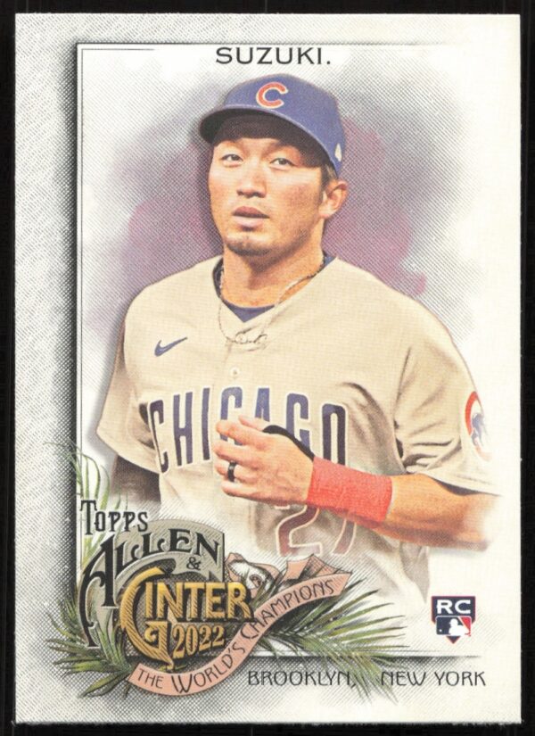 Front view of 2022 Allen & Ginter Seiya Suzuki card #269 showing player in uniform.