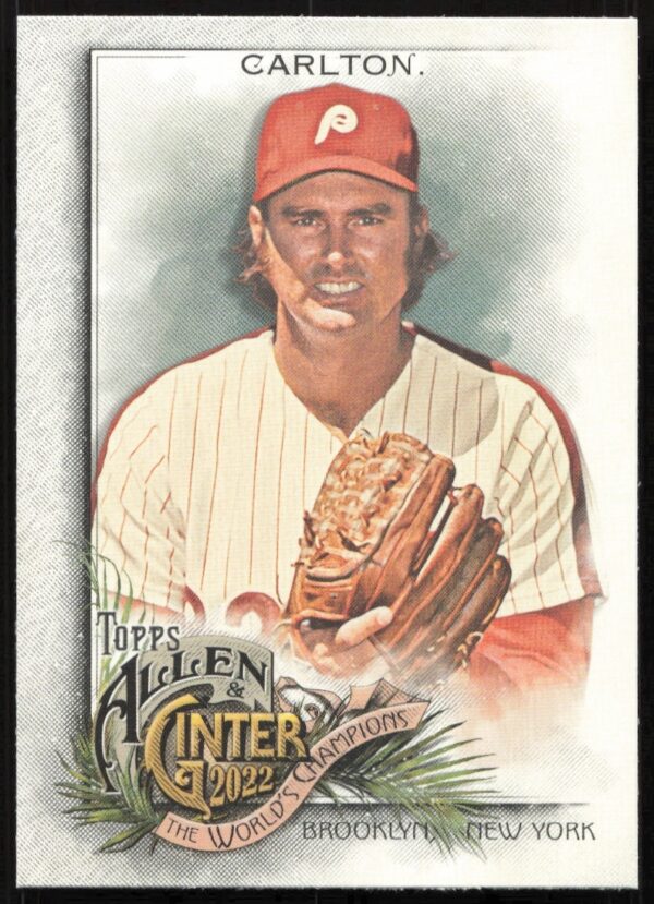 Steve Carlton 2022 Topps Allen & Ginter #101 baseball card front view.