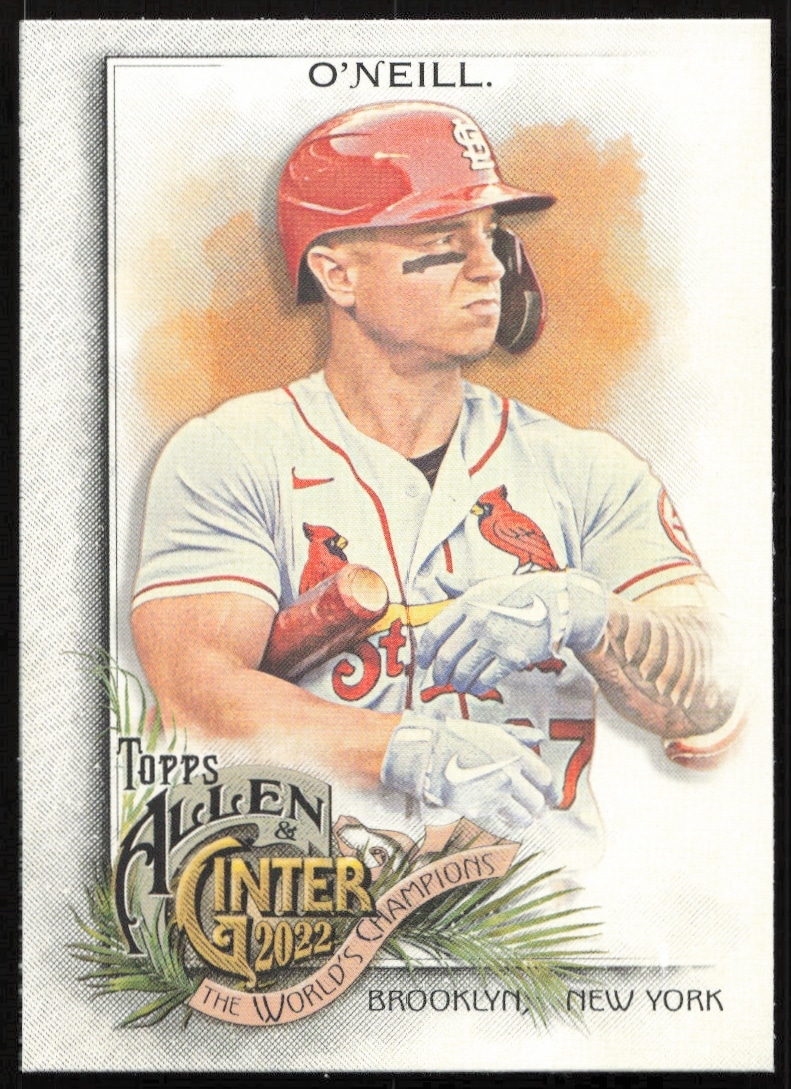 St. Louis Cardinals Tyler ONeill 2022 Topps Allen & Ginter Card #246 front view.