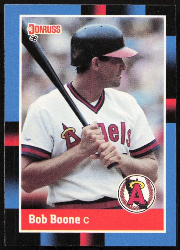 Bob Boone 1988 Donruss Baseball Card #305 Front Image.