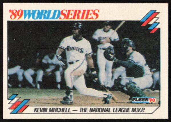 1990 Fleer Kevin Mitchell MVP Card – National League Star in World Series Action