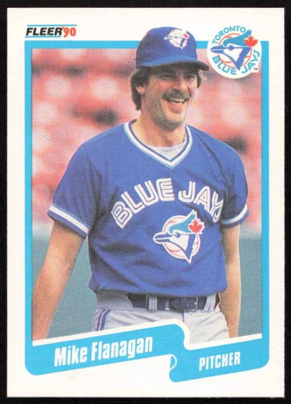 Mike Flanagan 1990 Fleer Baseball Card #81 Front Image.