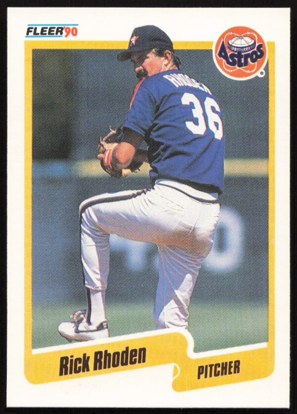Rick Rhoden 1990 Fleer #235 Yankees Baseball Card Front