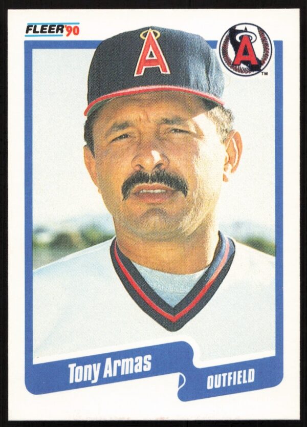 Tony Armas 1990 Fleer Baseball Card #126 Front View