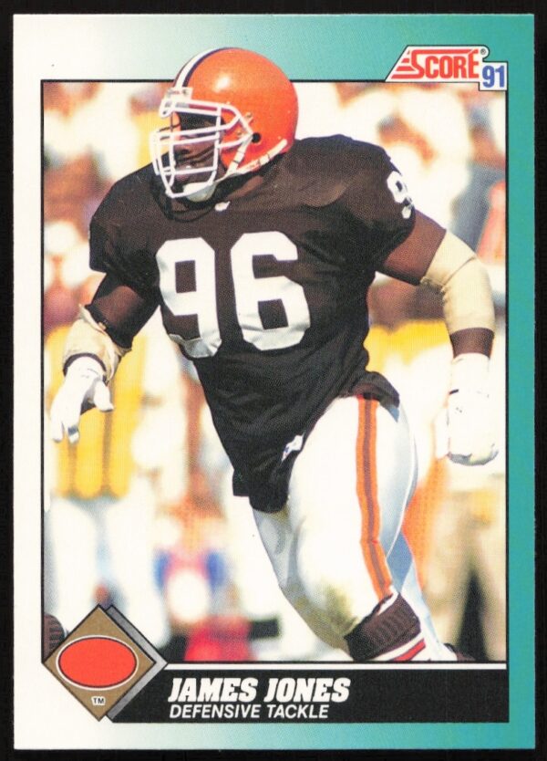 James Jones 1991 Football Card, Score Supplemental #79T, Front View.