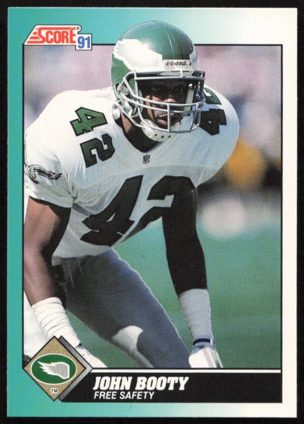 John Booty 1991 Score Supplemental Football Card #49T, featuring action-packed NFL image.