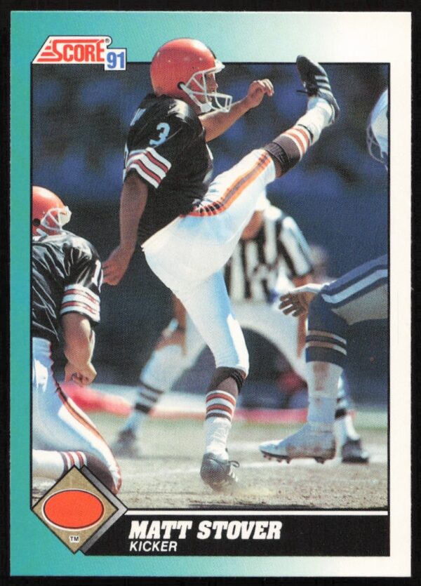 Matt Stover 1991 Score #28T football card front showcasing his early NFL career.