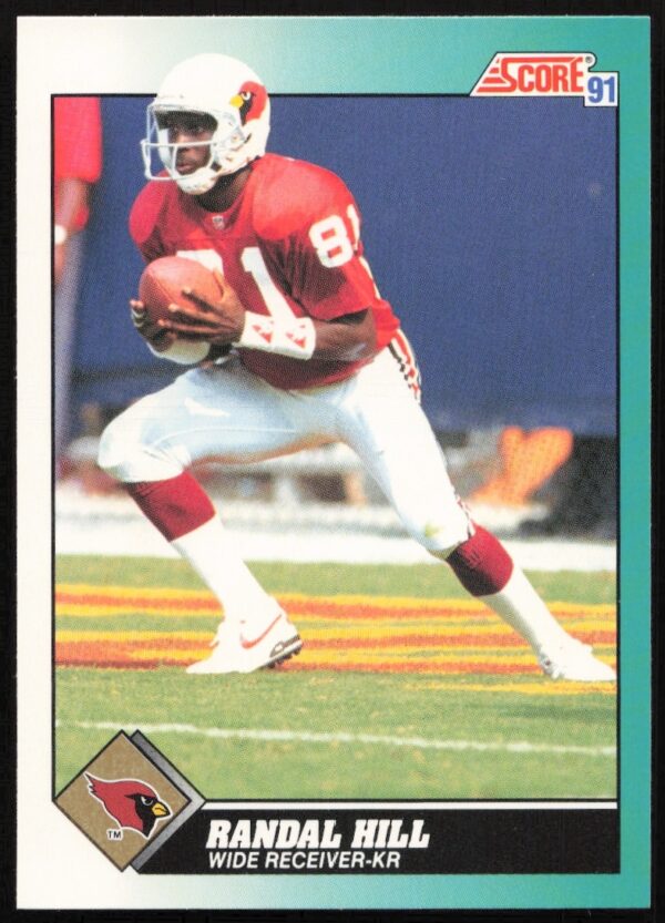 Randal Hill 1991 Score card #102T, showcasing his dynamic early NFL career.