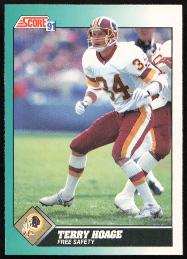 Terry Hoage 1991 Football Card #33T, NFL Gear, Collectible Series.