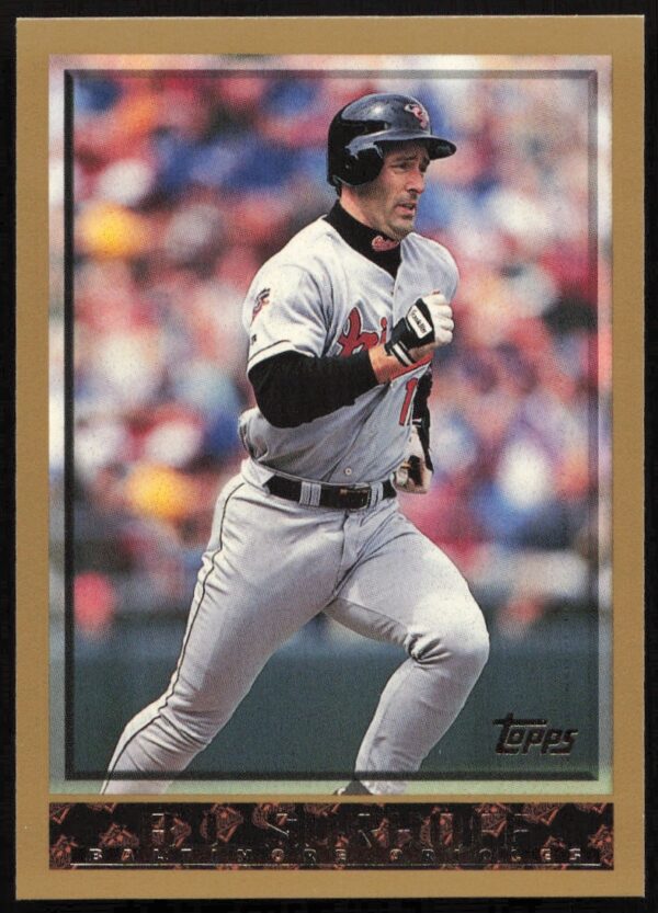 B.J. Surhoff 1998 Topps Baseball Card #86, iconic MLB player in classic batting pose.