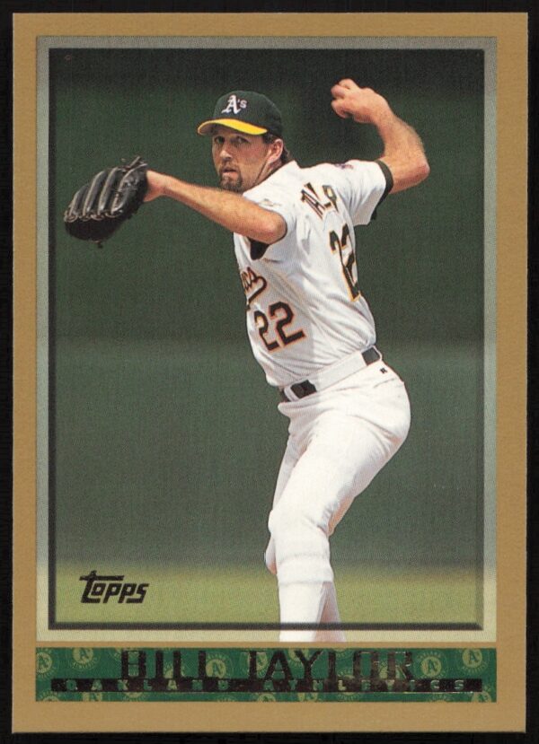 Bill Taylor 1998 Topps Baseball Card #101, showcasing action pose, vintage design.