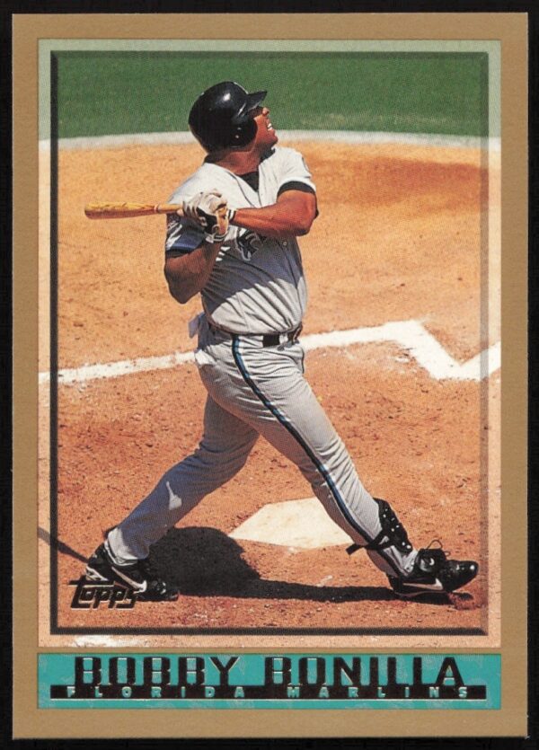 1998 Topps Baseball Card featuring Bobby Bonilla in-action #356, valuable for collectors.