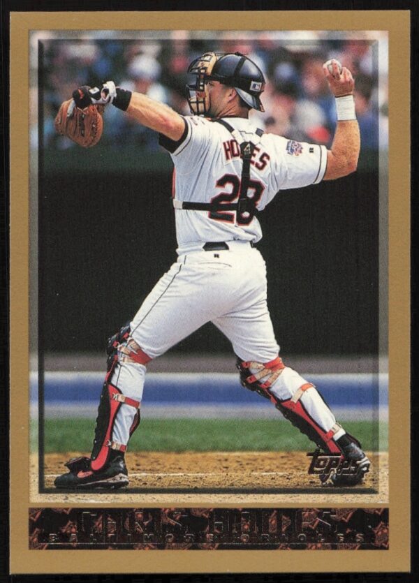 1998 Topps Chris Hoiles #142 Baseball Card, Baltimore Orioles Catcher.