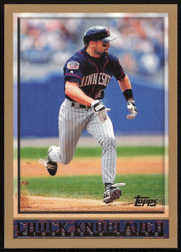 Chuck Knoblauch 1998 Topps Yankees Baseball Card #309 — Iconic MLB Second Baseman Action.