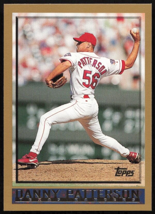 1998 Topps card featuring Danny Patterson mid-pitch, card number 48.