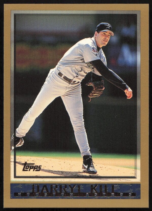 Darryl Kile 1998 Topps Baseball Card #170, showcasing pitcher in Astros gear on the mound.